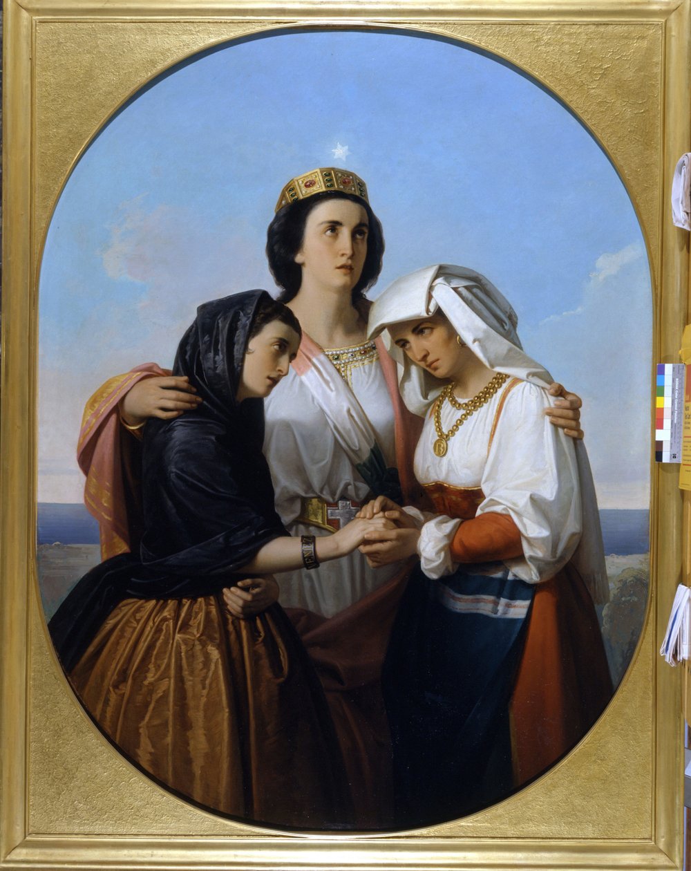 Italien beherbergt Venedig und Rom (1860) anonymes Gemälde Museo del Risorgimento Mailand von Unknown artist