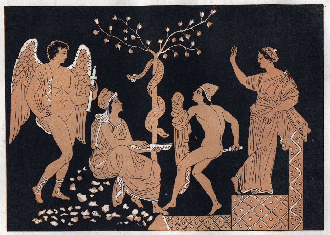Jason und Medea - Gravur aus „Usi e Costumi di Tutti i Popoli dell