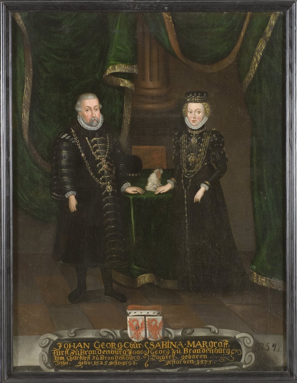 Johann Georg, Kurfürst von Brandenburg und Sabina von Brandenburg-Ansbach von Unknown artist