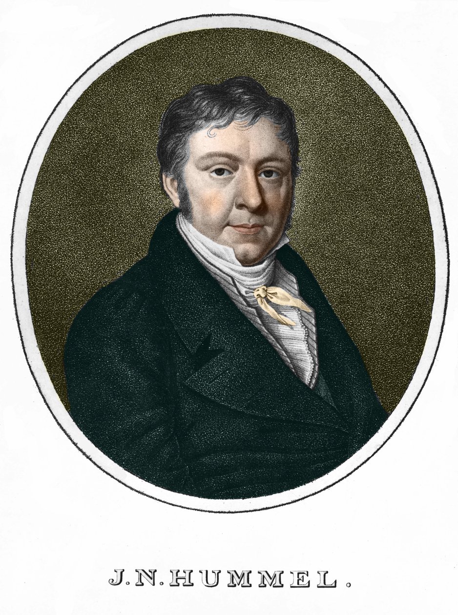 Jean Nepomucene (Jean-Nepomucene) Hummel (Johann Nepomuk Hummel) (1778-1837), österreichischer Pianist und Komponist von Unknown artist