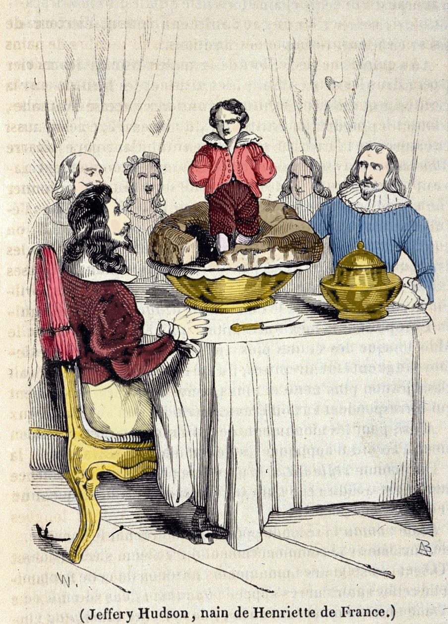 Jeffrey Hudson (1619-1682), Zwerg der Königin von England Henriette Marie von Frankreich (1609-1669). von Unknown artist
