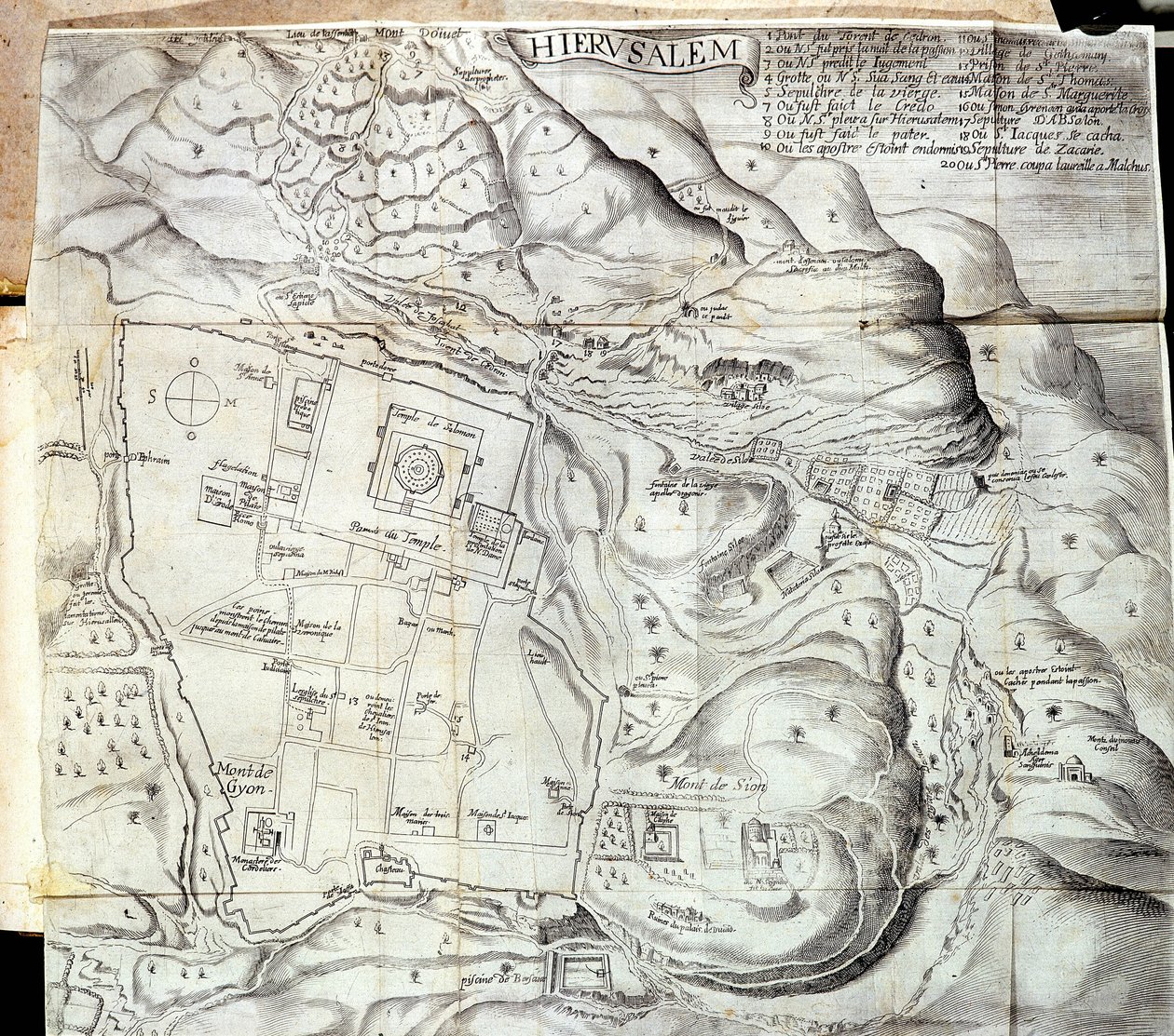 Jerusalem - in „Reise in den Levante im Auftrag des Königs im Jahr 1621“, herausgegeben 1629 von Unknown artist