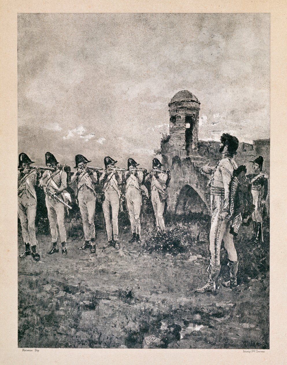Joachim Murat (1767-1815), Marschall von Frankreich, König von Neapel, erschossen am 13.10.1815 in Kalabrien. Zeitgenössische Drucke von Unknown artist