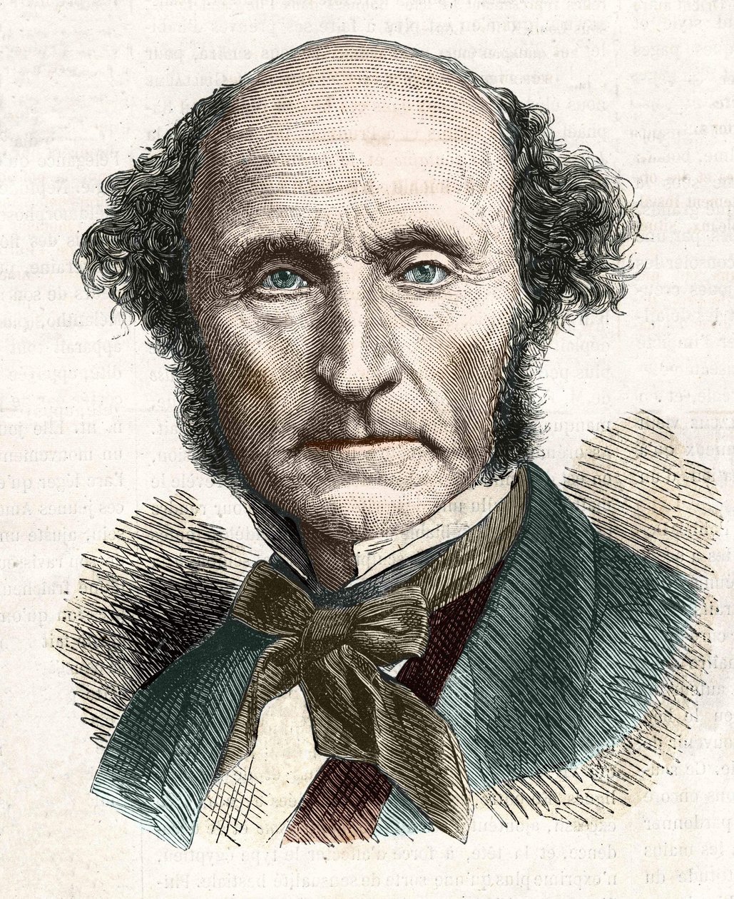 John Stuart Mill (1806 - 1873), britischer Philosoph und Ökonom. von Unknown artist
