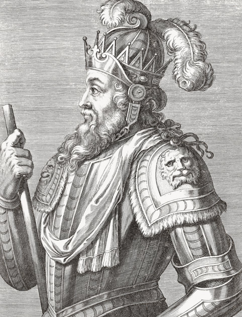 König Afonso V. von Portugal. Porträt. von Unknown artist