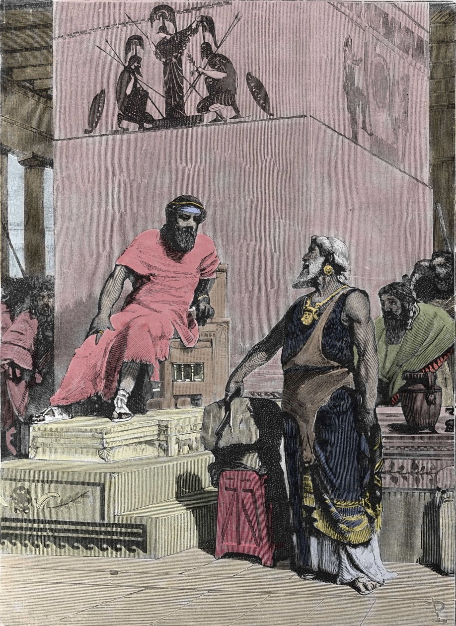 König Tarquinius der Ältere, etruskischer Herkunft von Unknown artist