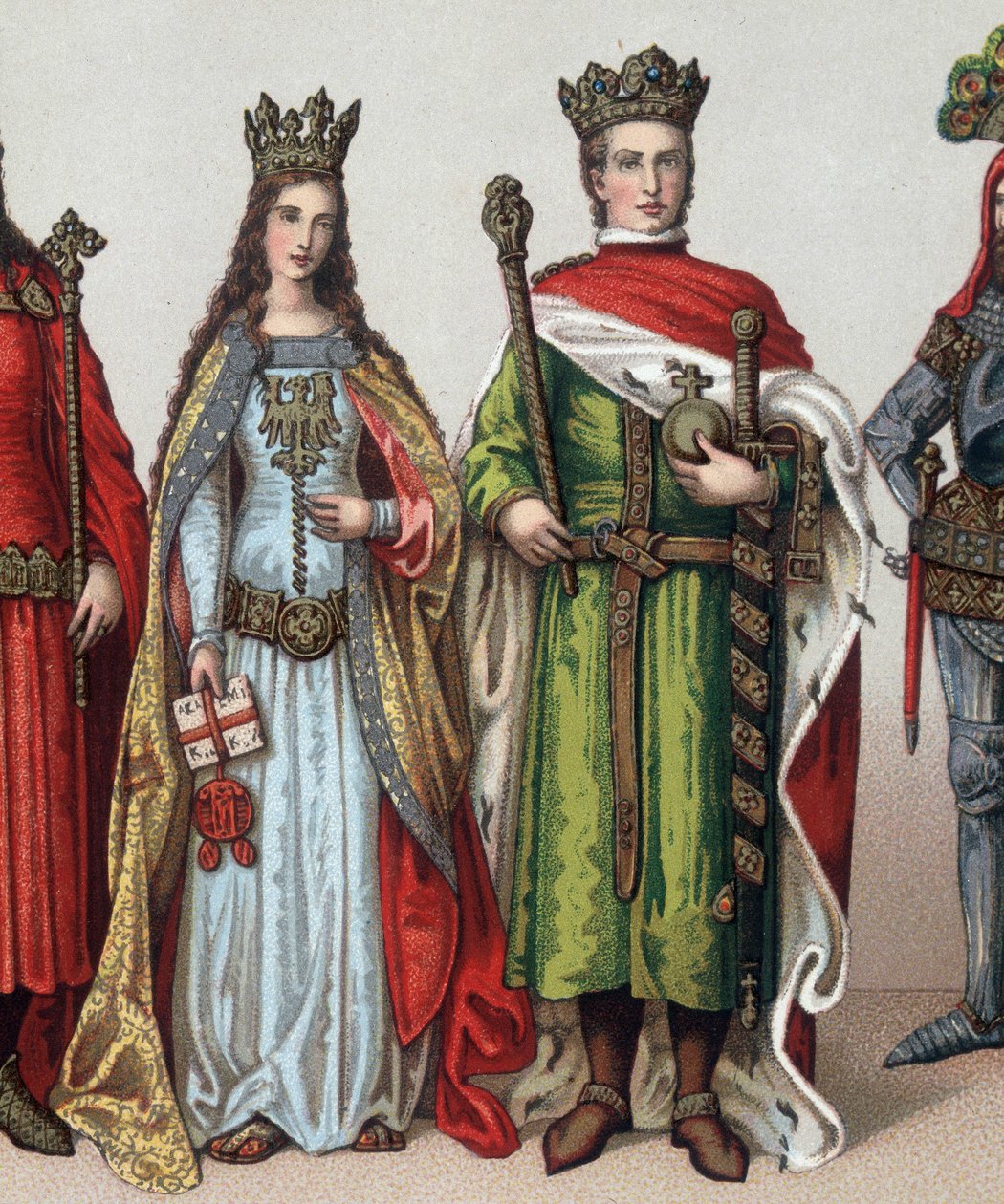 Ladislaus II. oder V. Jagellon (1350-1434), Großherzog von Litauen und König von Polen. Chromolithographie aus dem 19. Jahrhundert. von Unknown artist
