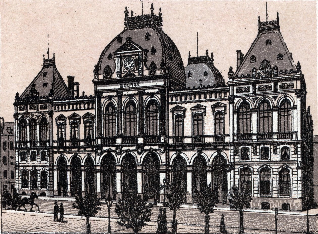 Le Havre, die Börse in „Die Welt illustriert 168 Ansichten“ ohne Datum (spätes 19. Jahrhundert) von Unknown artist