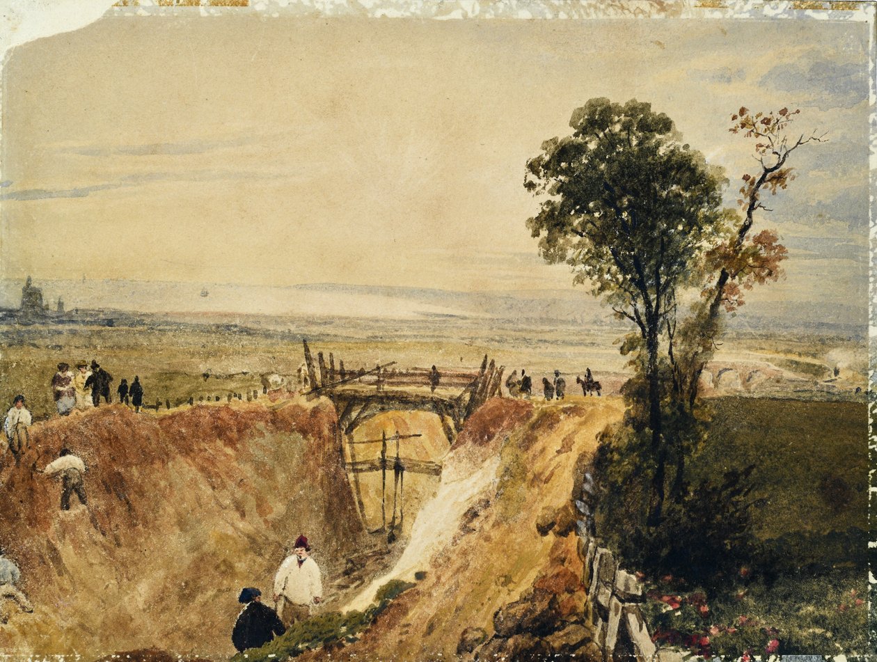 Bau der Shoreham-Eisenbahn, ca. 1840 von Unknown artist