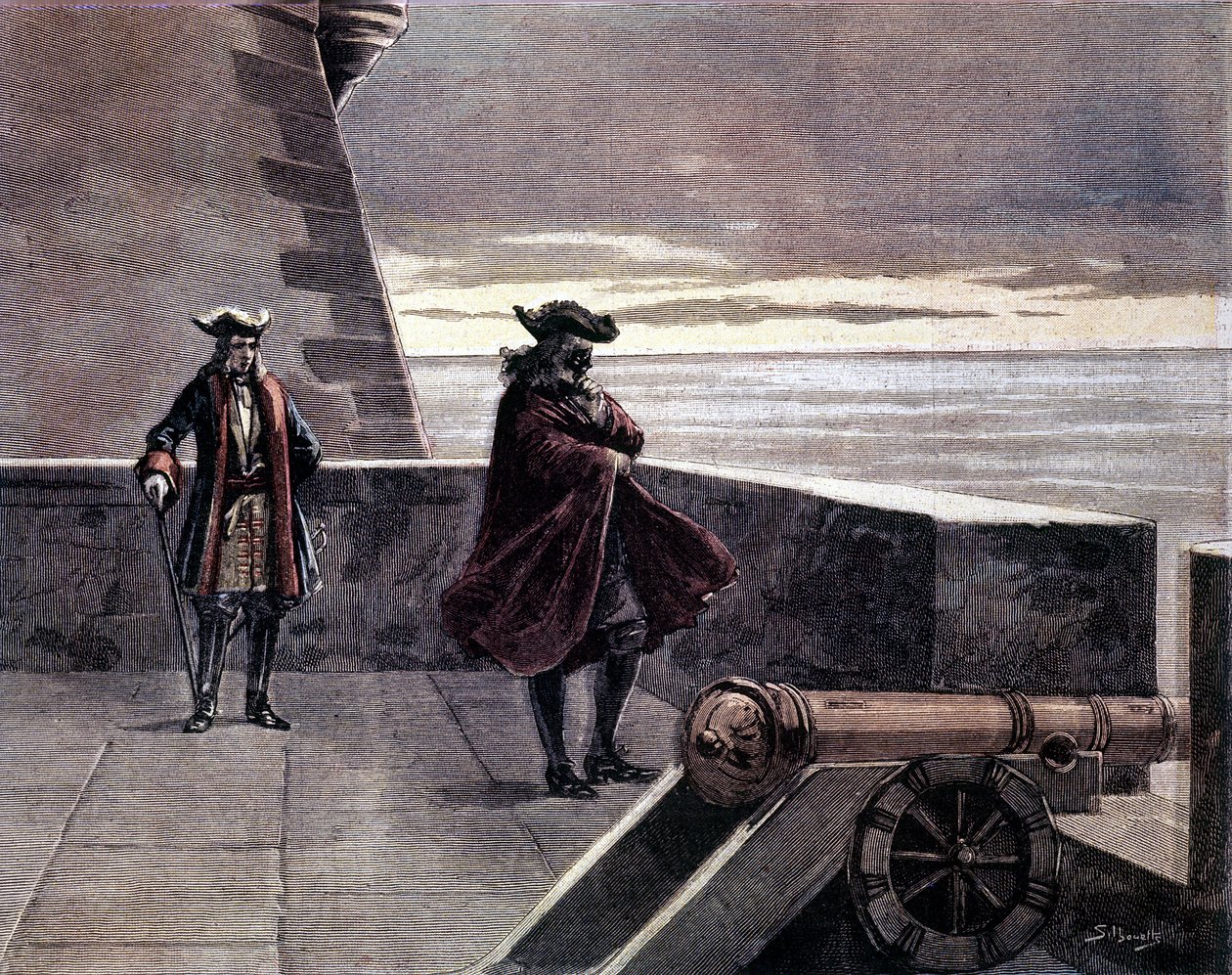 Der Mann mit der eisernen Maske in seinem Turm von Unknown artist