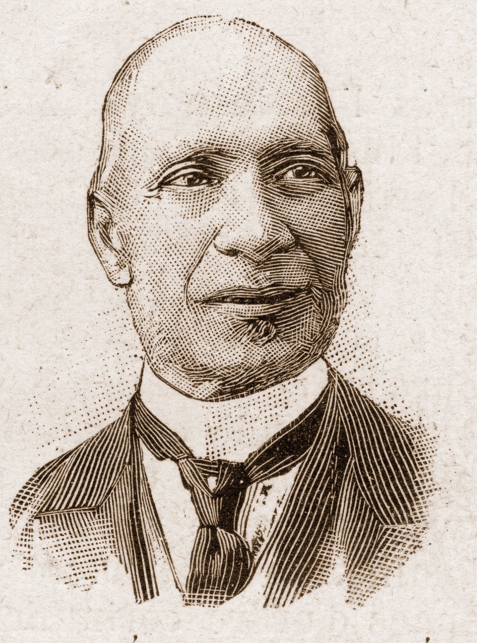 Mitglieder der Académie Française im Jahr 1895: Porträt von Édouard Hervé (1835-1899), französischer Journalist und Politiker. von Unknown artist