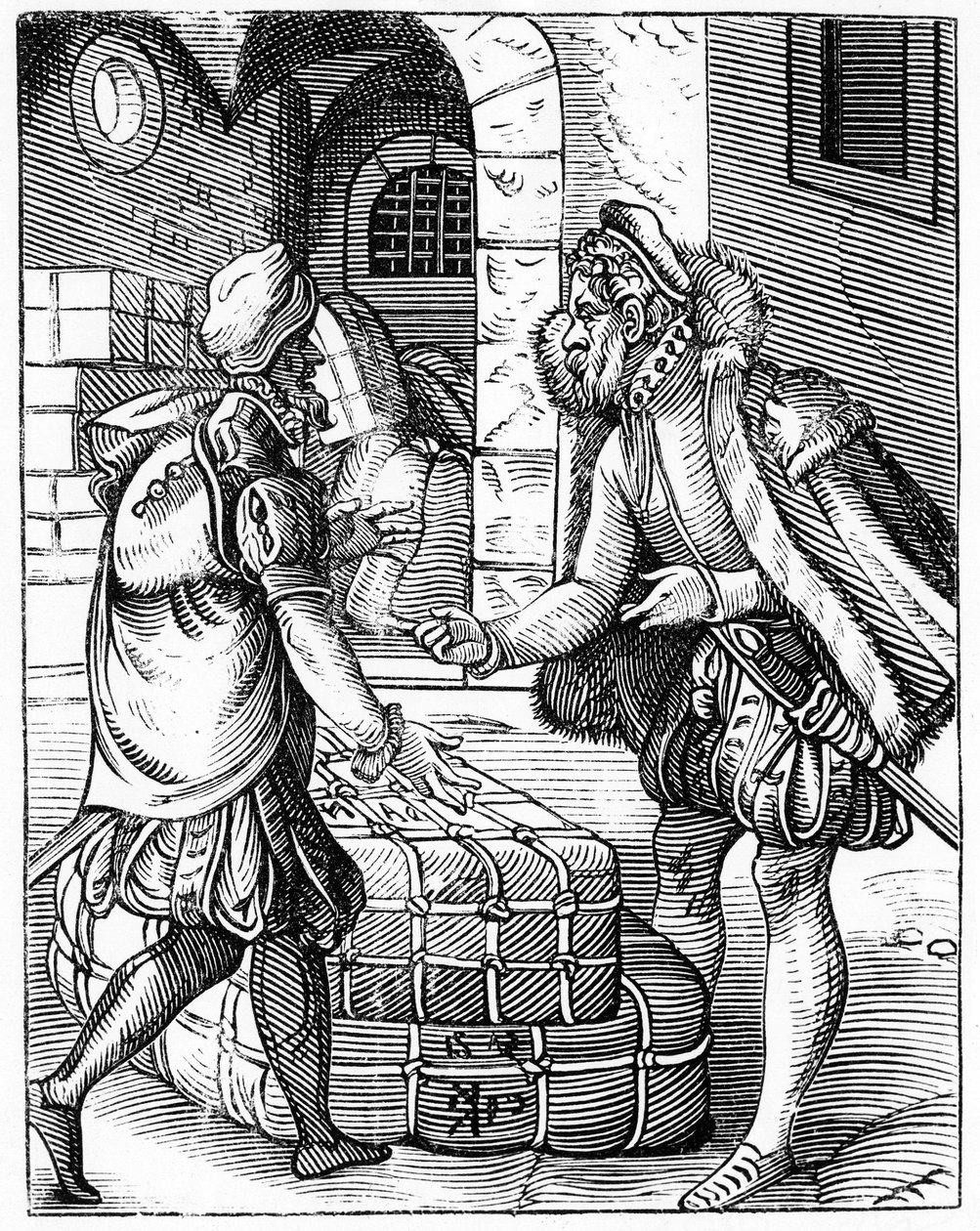 Händler - in „De Artibus Illiberalibus et Mechanicis,...“ von Unknown artist