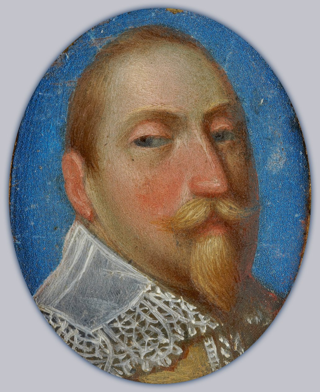 Miniatur von Gustav II. Adolf, König von Schweden, ca. 1630 von Unknown artist