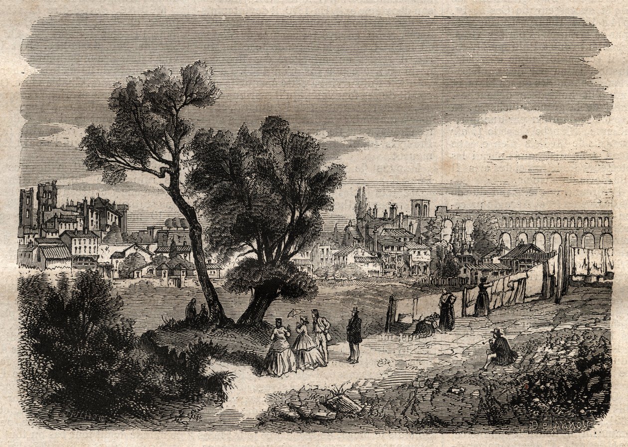 Montpellier im 19. Jahrhundert von Unknown artist