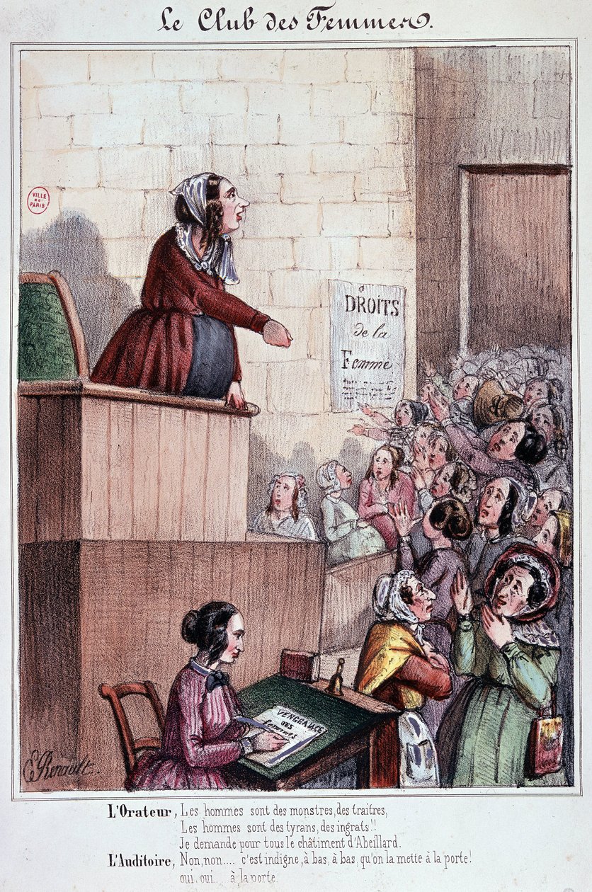 Frauenclub der Mouffetard-Straße während der Revolution von 1848 von Unknown artist