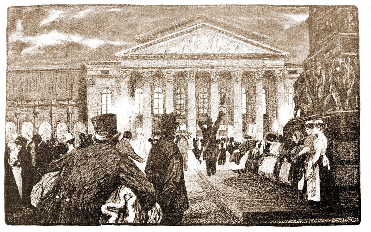 Münchner Theater, Hoftheater. 19. Jahrhundert. von Unknown artist