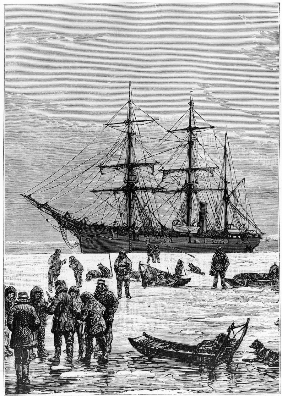 Nares Georges S., Eine Reise zum Polarmeer, Paris: Hachette von Unknown artist