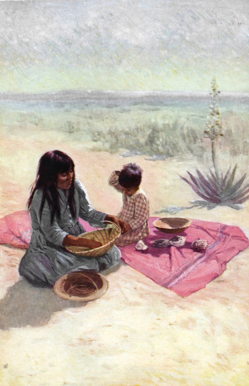 Indianische Frau vom Pima-Stamm, Arizona von Unknown artist