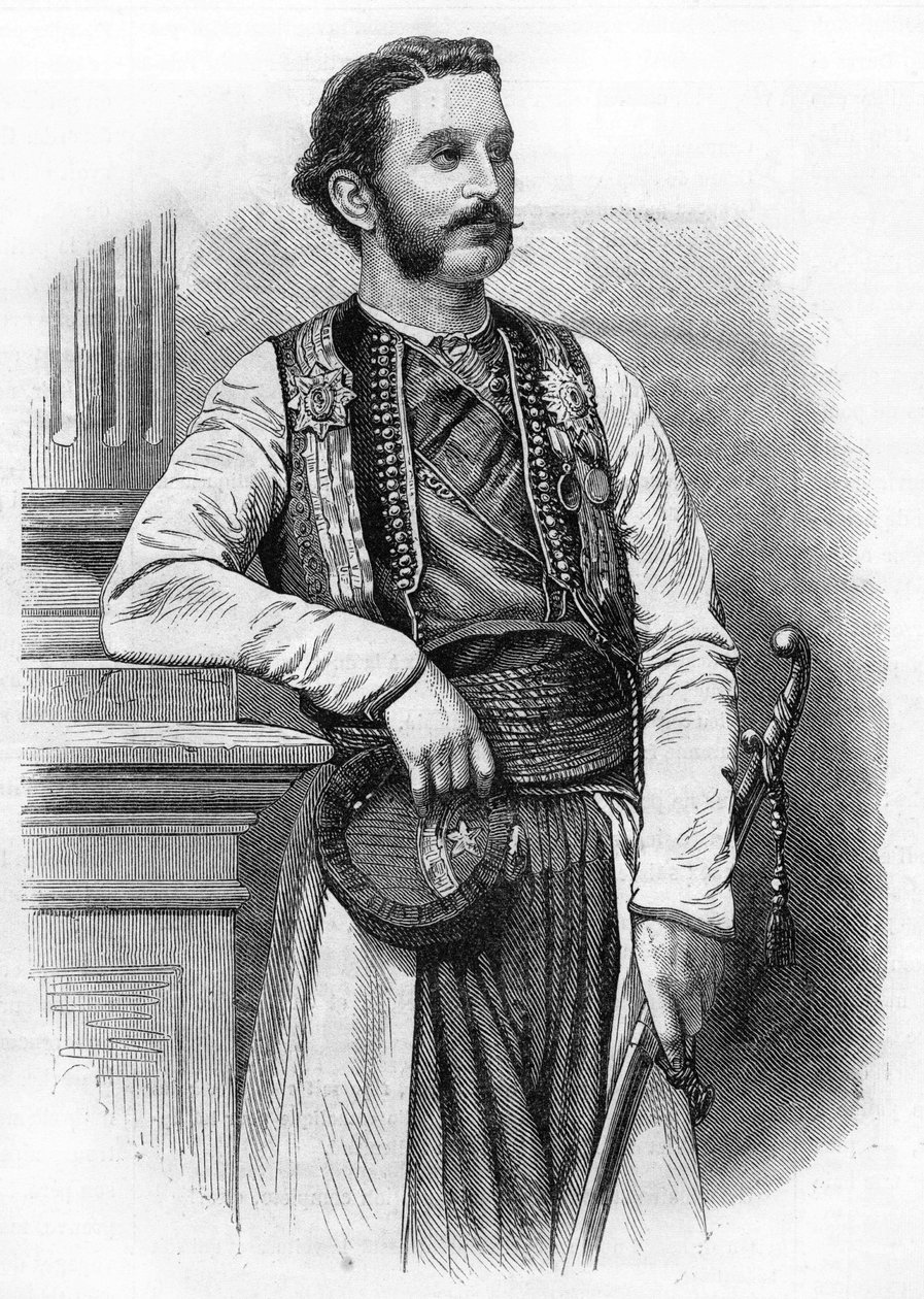 Nikolaus I. (1841-1921), 1869. Prinz von Montenegro, später König von Montenegro von Unknown artist