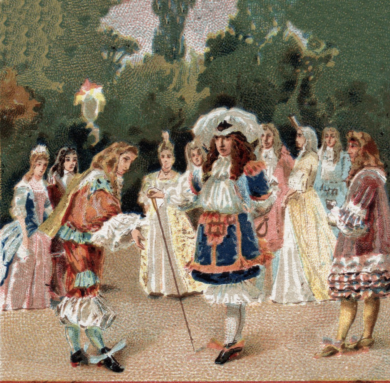 Nicolas Fouquet (1615-1680) empfängt Ludwig XIV., bekannt als Le Roi-Soleil (Sonnenkönig oder Ludwig der Große). von Unknown artist