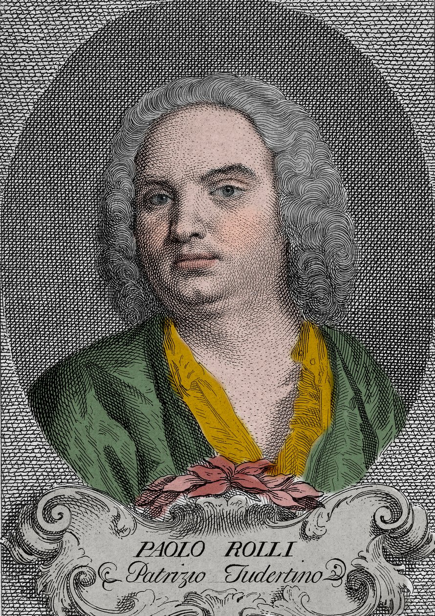 Paolo Antonio Rolli (1687-1765) Dichter und Librettist der italienischen Oper des 18. Jahrhunderts - Porträt von Paolo Antonio Rolli (1687-1765), italienischer Dichter von Unknown artist