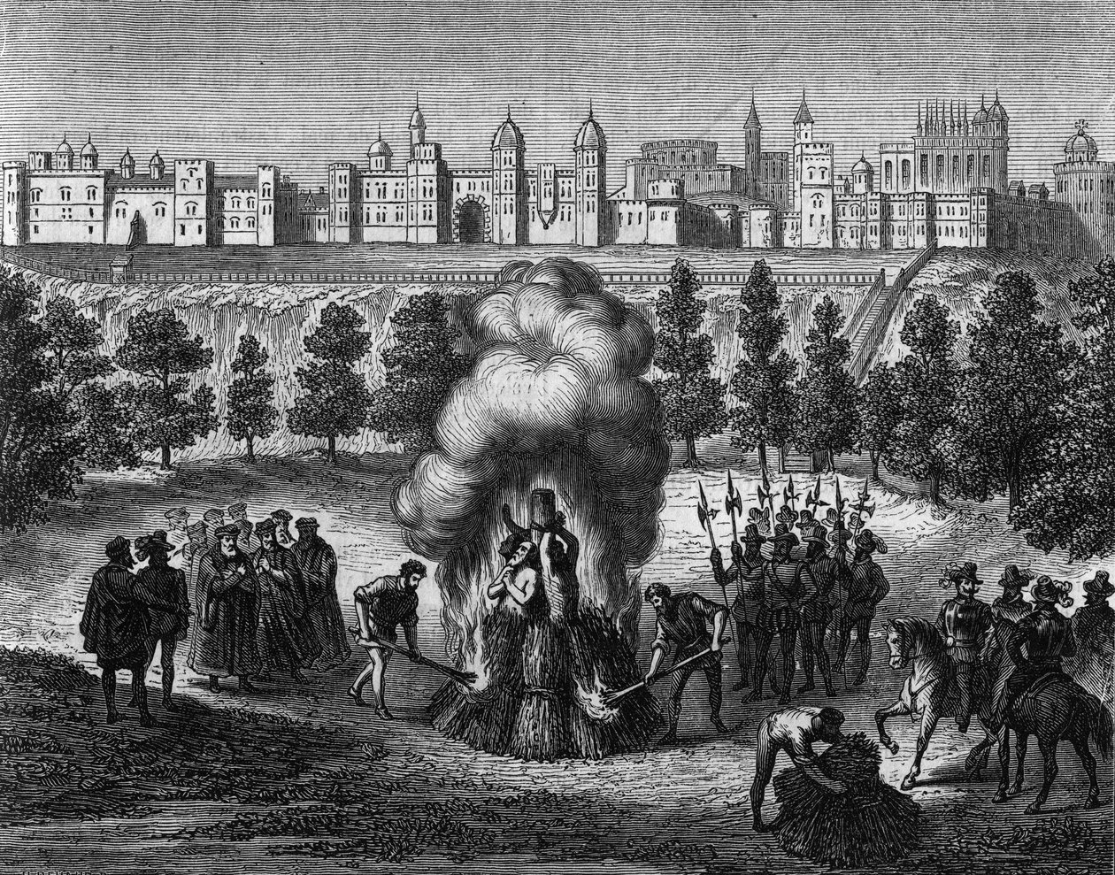 Verfolgungen von Protestanten in England im 16. Jahrhundert von Unknown Artist