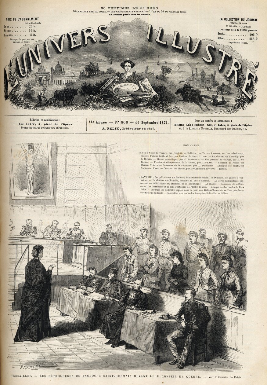 Petroleuses in Versailles verhaftet - Kommune von Paris von Unknown artist