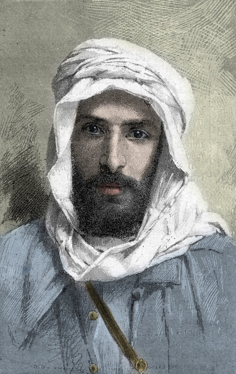 Pierre Paul François Camille Savorgnan de Brazza (1852-1905) französischer Entdecker in Afrika - Porträt von Pietro Paolo Savorgnan di Brazza oder Pierre Paul François Camille Savorgnan de Brazza auf Französisch (1852-1905) Generalgouverneur von Französisc von Unknown artist
