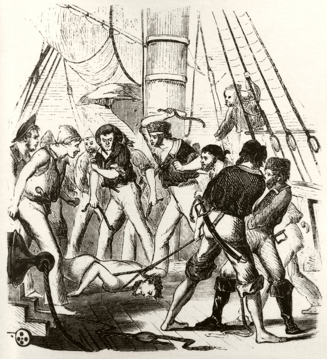 Piraten quälen George Withers von Unknown artist