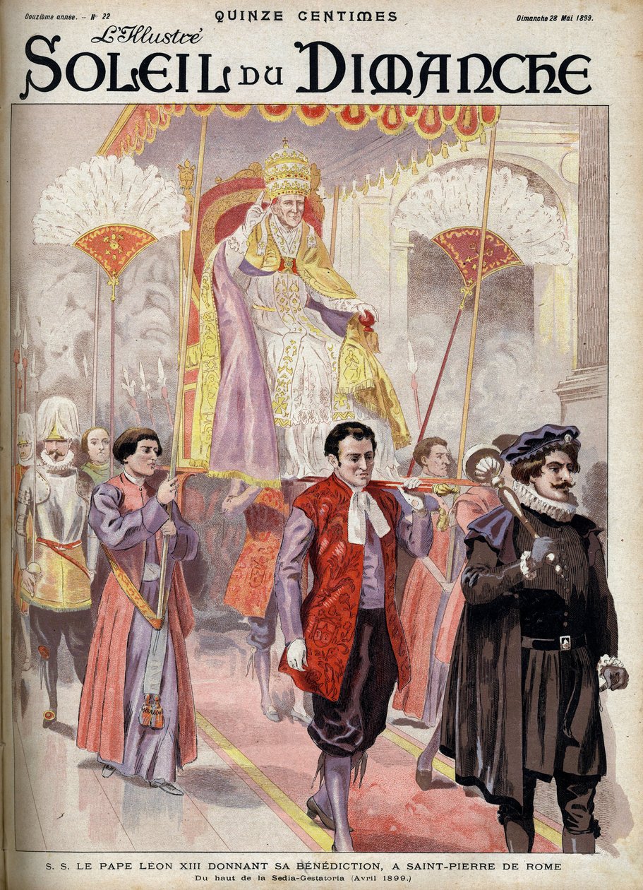 Papst Leo XIII. (Leone XIII, Giacchino Pecci) von Unknown artist