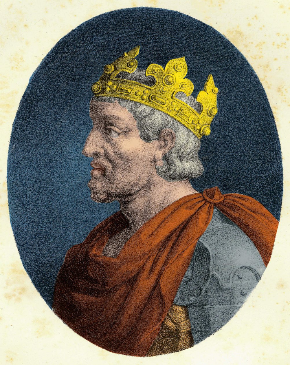 Porträt von Pippin dem Kurzen (ca. 714-768) von Unknown artist