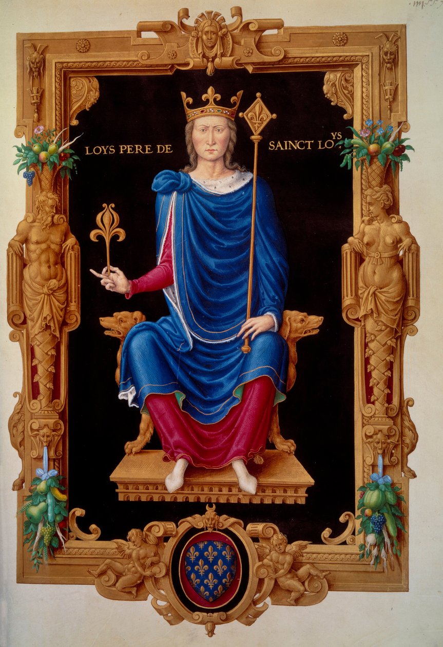 Ganzkörperporträt von Ludwig VIII., König von Frankreich, aus dem 