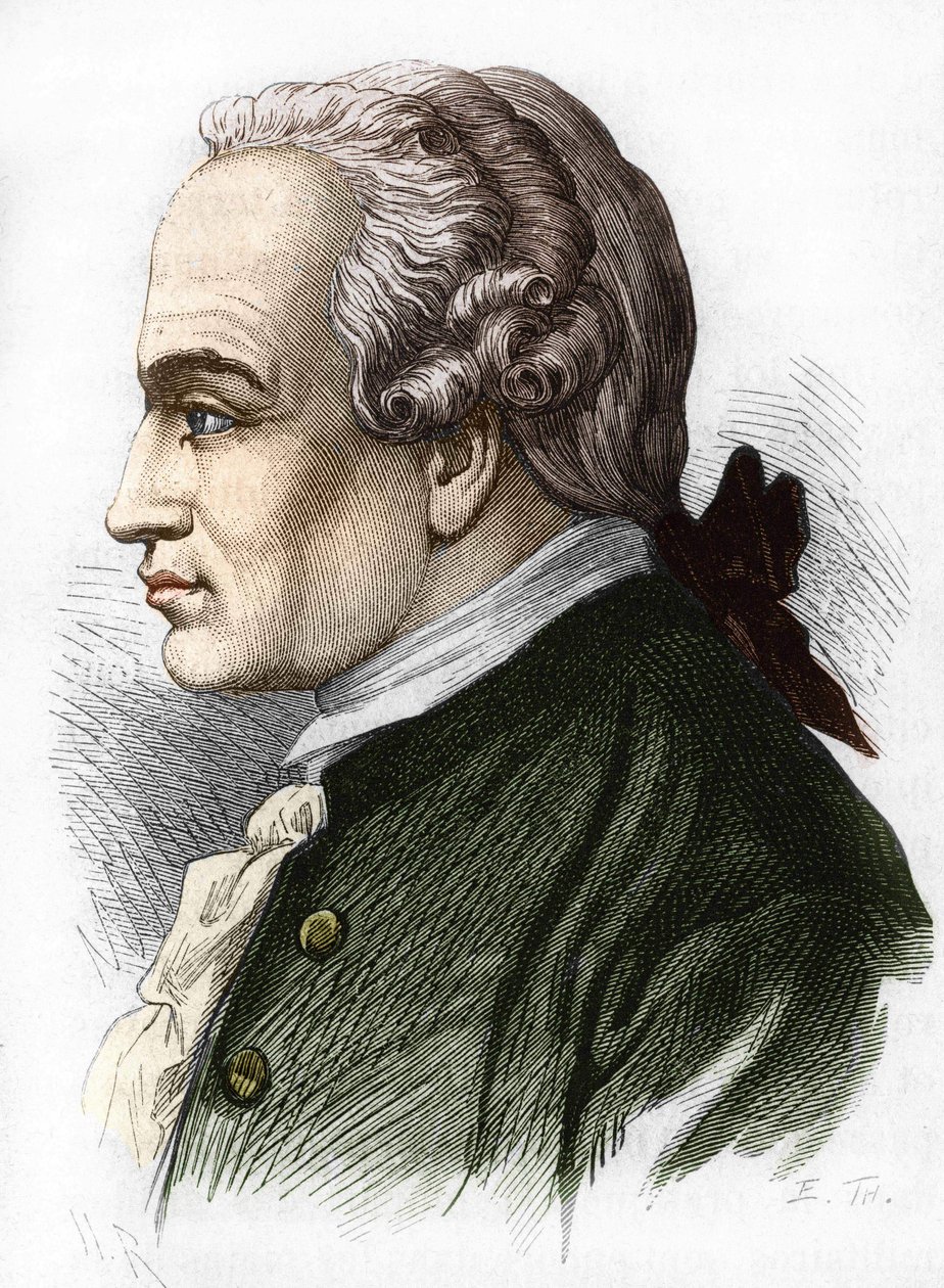 Porträt von Immanuel Kant, deutscher Philosoph (Königsberg) von Unknown artist