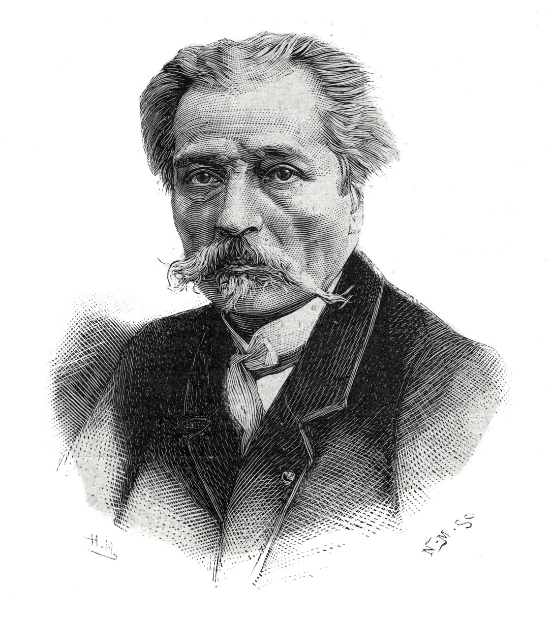 Porträt von Aime Millet, französischer Bildhauer, Graveur, Medailleur und Maler (1819-1891) von Unknown artist