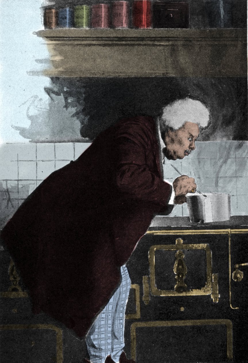 Porträt von Alexandre Dumas père (1802 - 1870) in den Öfen von Unknown artist