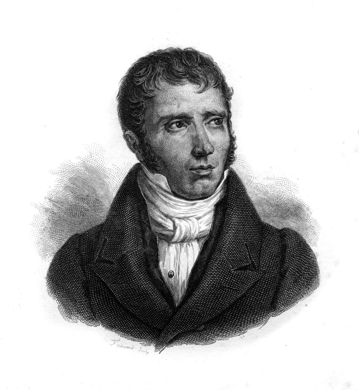 Porträt von André Marie Jean Jacques Dupin (1783-1865), französischer Richter und Politiker, Kupferstich des 19. Jahrhunderts von Unknown artist