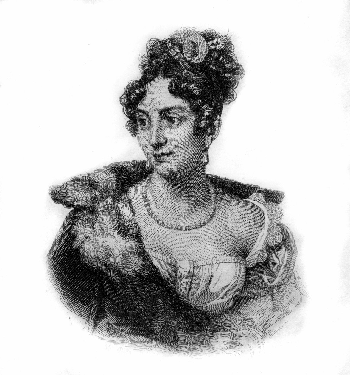 Porträt von Anne Boutet, genannt Mademoiselle Mars (1779 - 1847), französische Schauspielerin von Unknown artist