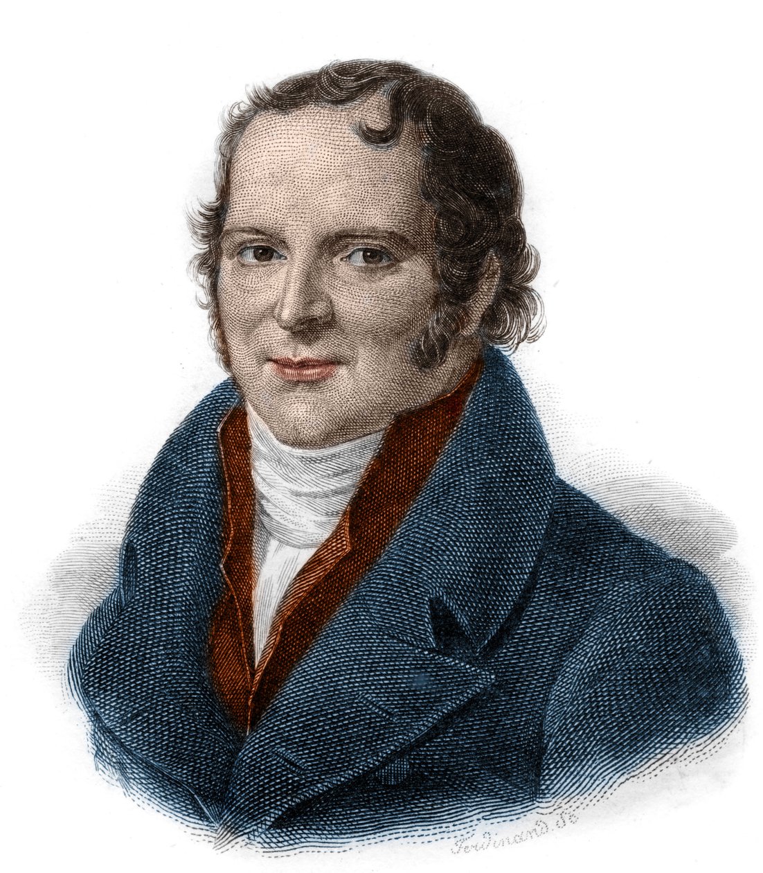 Porträt von Antoine Francois, Graf von Fourcroy (1755 - 1809) Chemiker, Naturforscher, Arzt, Gravur aus dem 19. Jahrhundert von Unknown artist