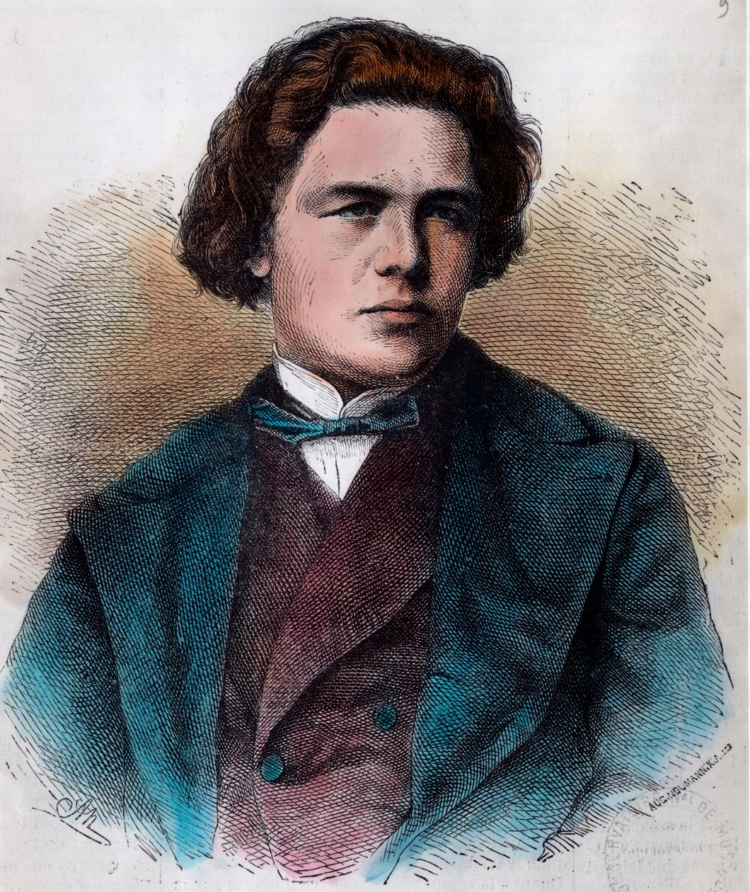 Porträt von Anton Rubinstein (1829-1894) von Unknown artist