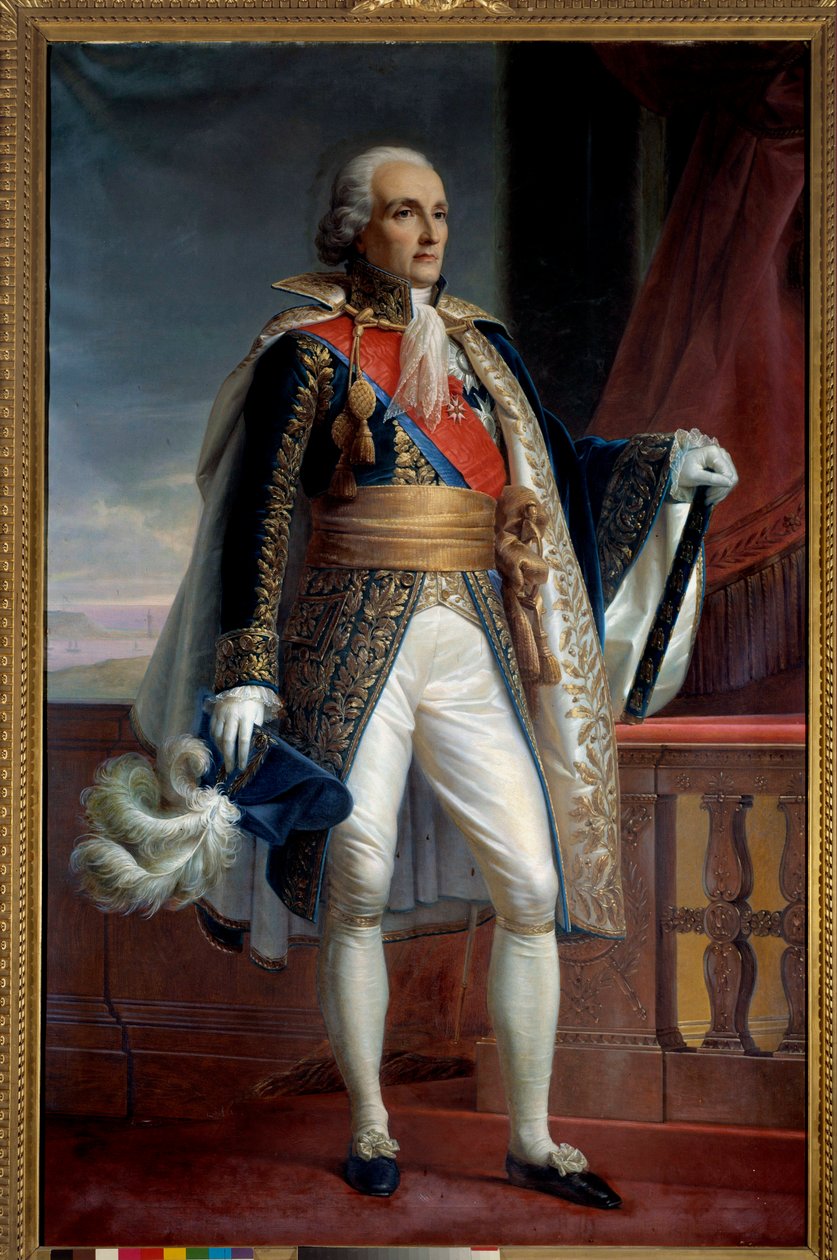Porträt von Bon Adrien Jannot de Moncey, Herzog von Conegliano (1754-1842), Marschall des Kaiserreichs 1804, Gouverneur der Invaliden von 1833 bis 1842 Anonymes Gemälde. 1806 von Unknown artist