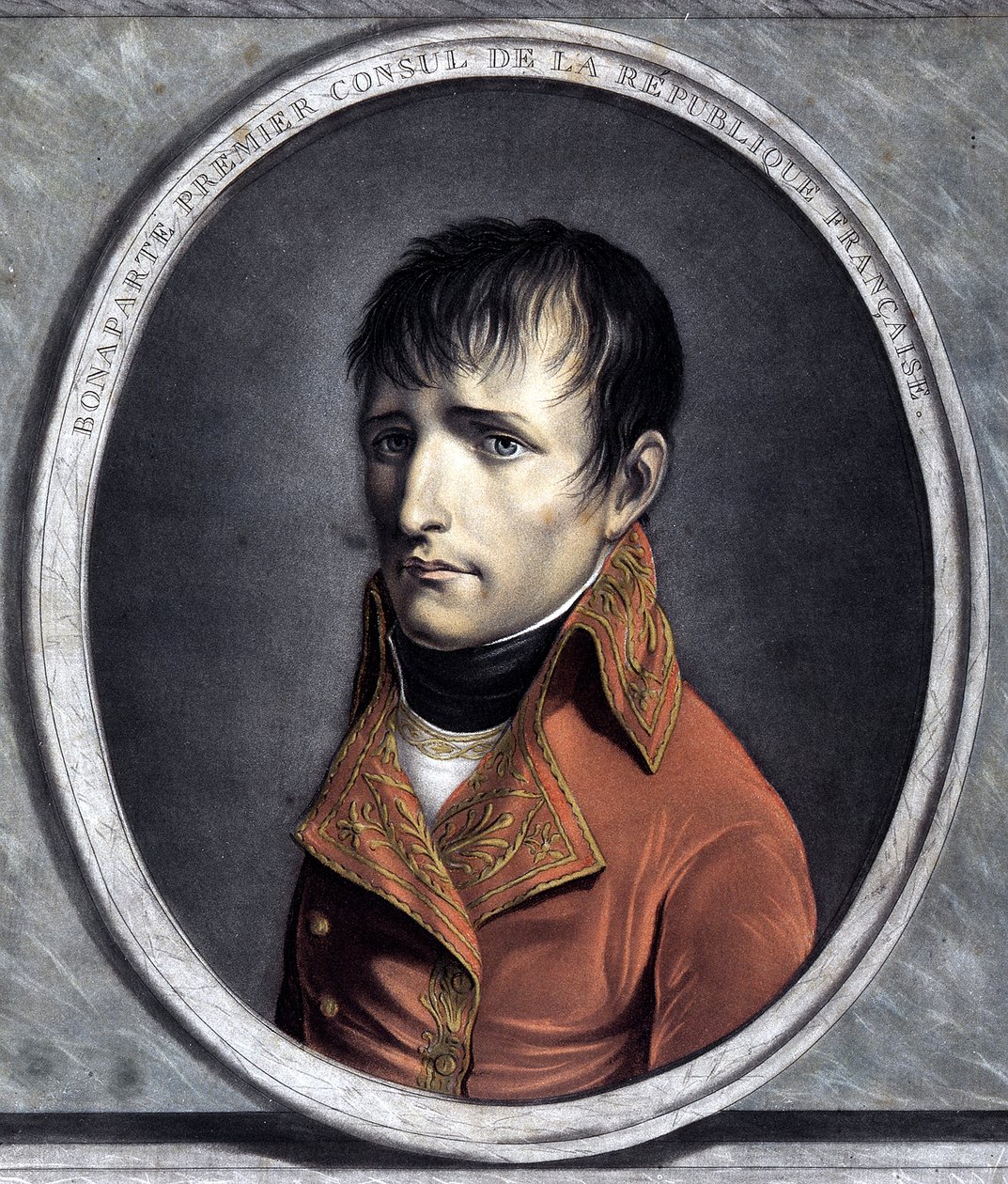 Porträt von Bonaparte, Erster Konsul der Französischen Republik. 1801 (Jahr X) von Unknown artist