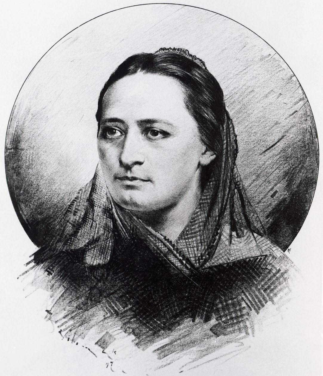 Porträt von Božena Němcová von Unknown artist