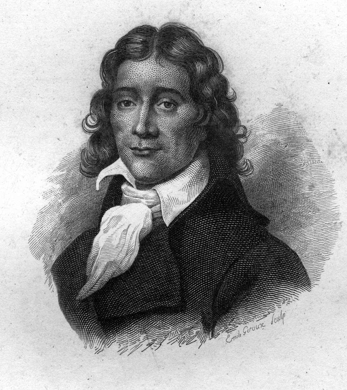 Porträt von Camille Desmoulins (1760-1794), französischer Publizist und Politiker, Gravur des 19. Jahrhunderts von Unknown artist