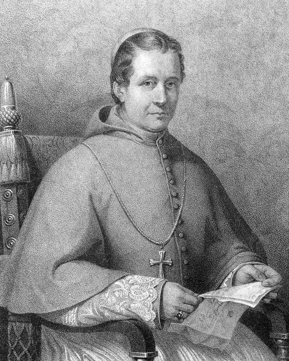 Porträt von Kardinal Giovanni Maria Mastai Ferretti (1792-1878), Papst Pius IX. von 1846 bis 1878 von Unknown artist