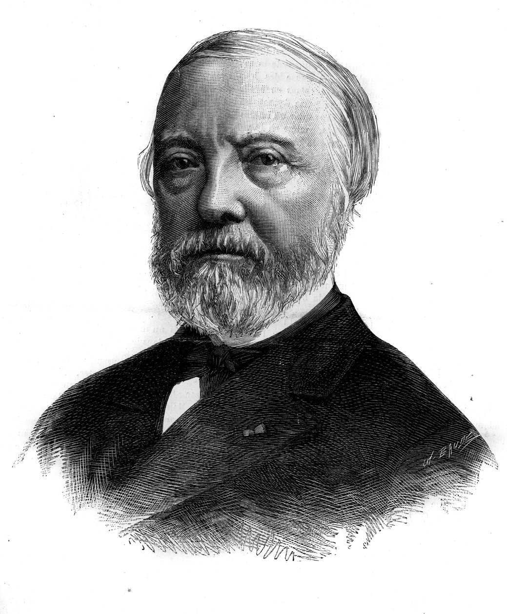Porträt von Charles Blanc (1813-1882), französischer Kunstkritiker und Akademiker. Bandgravur in „Le Monde Illustré“ Nr. 1294 vom 21. Januar 1882. von Unknown artist