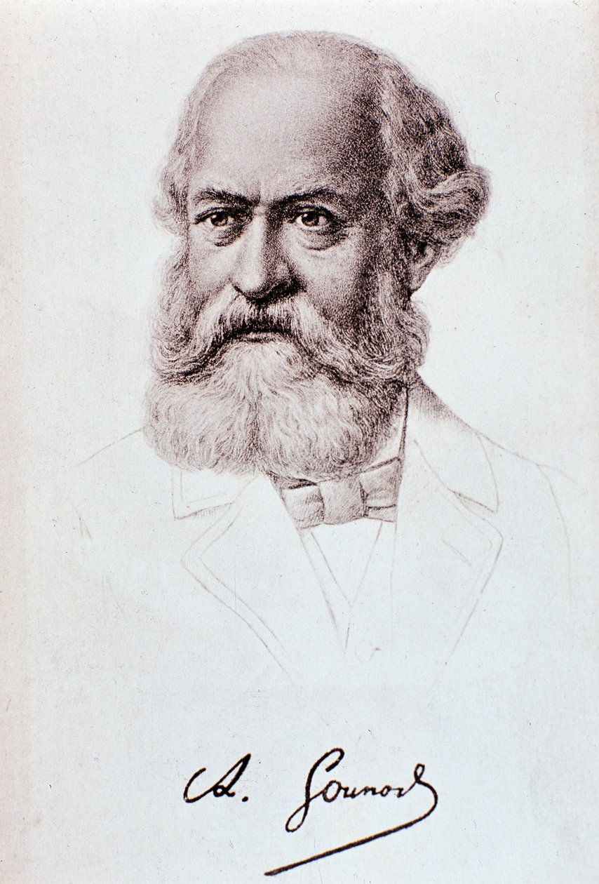 Porträt von Charles Gounod (1818-1893) englischer Komponist Zeichnung. 19. Jahrhundert. Mailand, biblioteca del conservatorio von Unknown artist