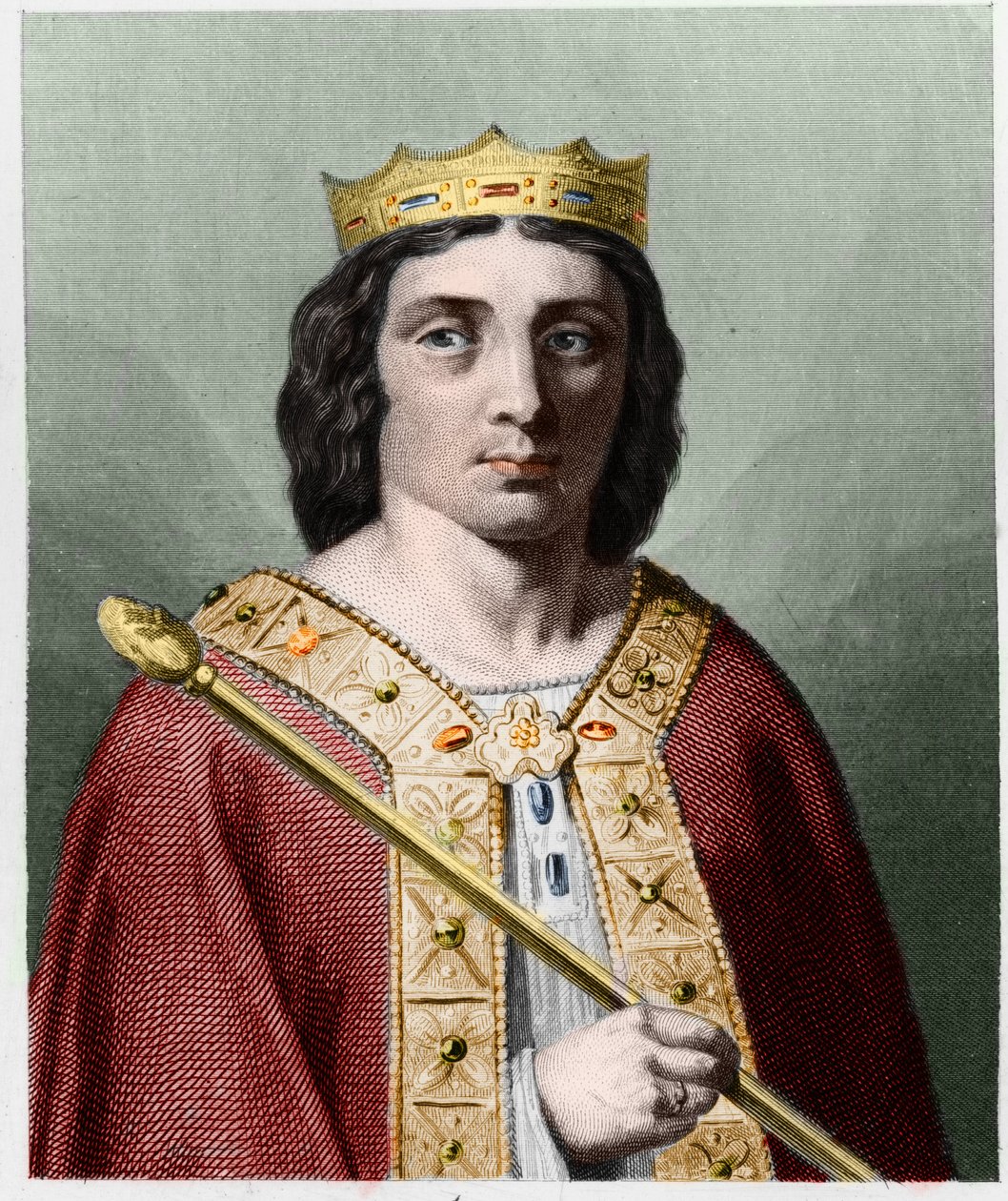Porträt von Childerich II. (ca. 653 - 675), König von Austrasien - in 