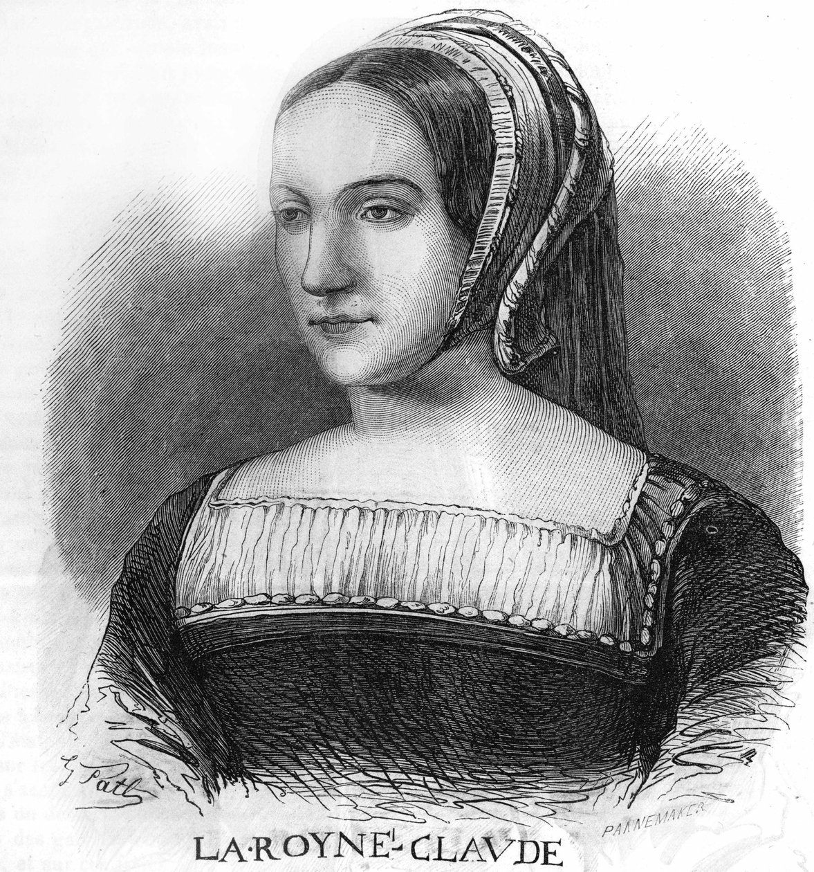 Porträt von Claude de France, Ehefrau von König Franz I. (1499-1524). von Unknown artist