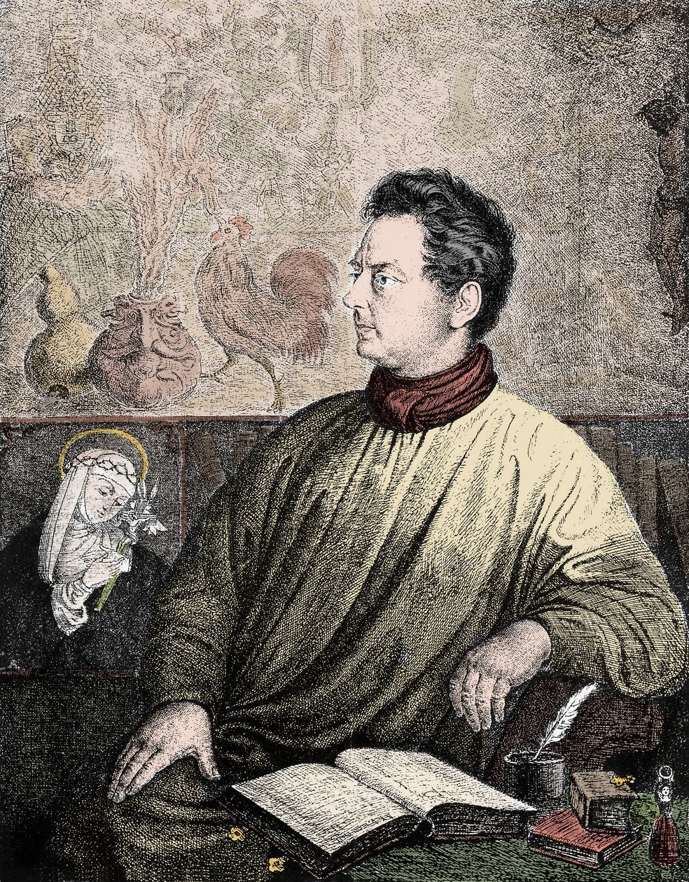 Porträt von Clemens Brentano (1778-1842), deutscher Schriftsteller und Dichter von Unknown artist