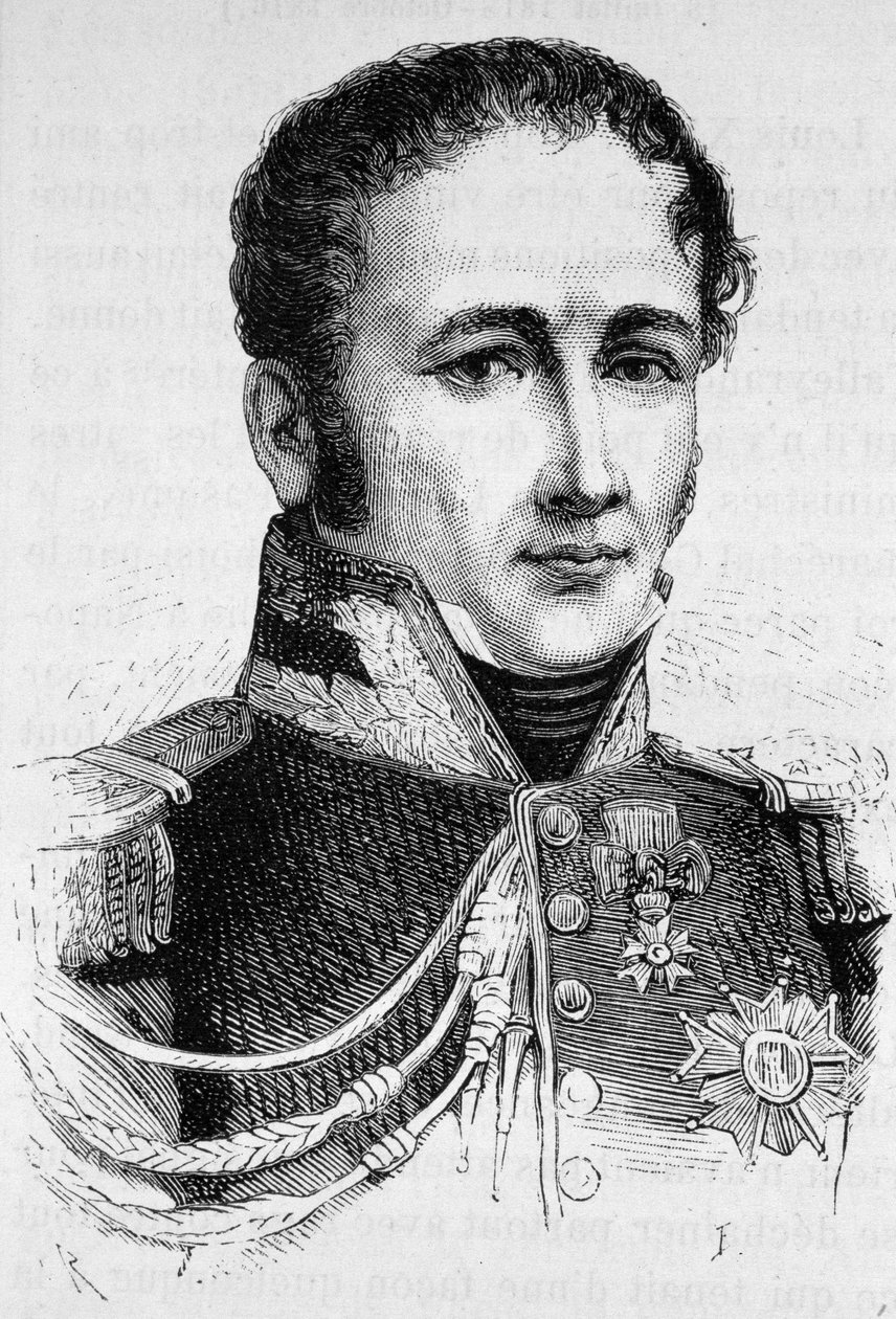Porträt von Graf Antoine Drouot (1774 - 1847). Gravur Ende des 19. Jahrhunderts in „Histoire de France“ von H. Martin. von Unknown artist